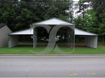 Metal Barn | Boxed Eave Roof | 42W x 21L x 12H | Carolina Barn