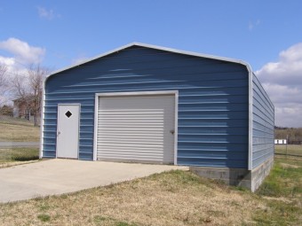 Garage | Regular Roof | 22W x 31L x 10H |  Metal Garage Building