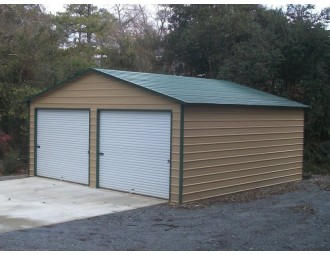 Garage | Boxed Eave Roof | 24W x 26L x 10H` | Side Entry