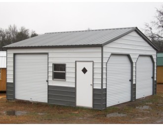 Garage | Vertical Roof | 22W x 21L x 9H | Metal Garage