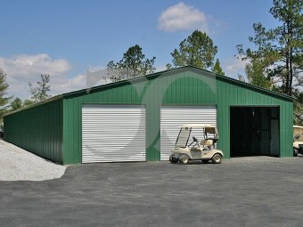 Metal Shop Building | Vertical Roof | 40W x 60L x 12H |  Steel Buildings