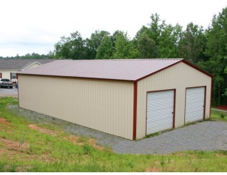 Pre-Fab Metal Building | Vertical Roof | 30W x 51L x 12H | Steel Buildings