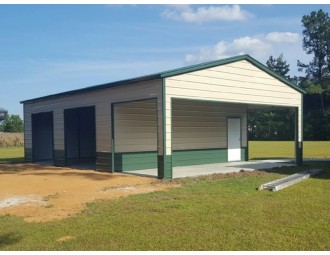 Pre-Fab Steel Building | Vertical Roof | 30W x 50L x 12H | Certified