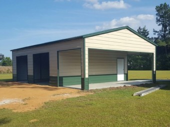 Pre-Fab Steel Building | Vertical Roof | 30W x 50L x 12H | Certified